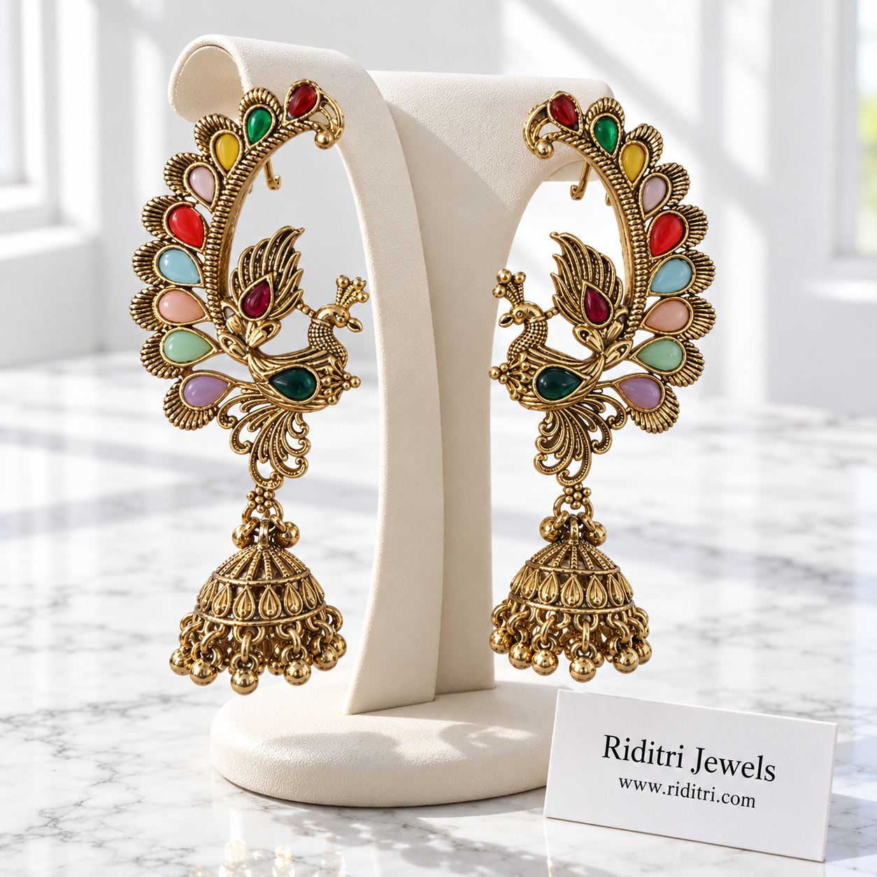 Viral Morni Ear Cuff Jhumka Earrings