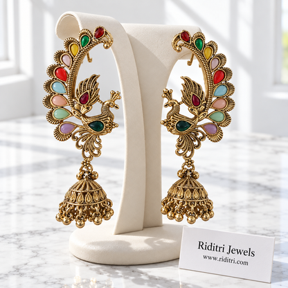 Viral Morni Ear Cuff Jhumka Earrings
