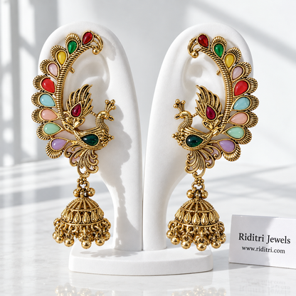 Viral Morni Ear Cuff Jhumka Earrings