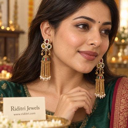 Viral Multicolor Kashmiri Jhumka Earrings