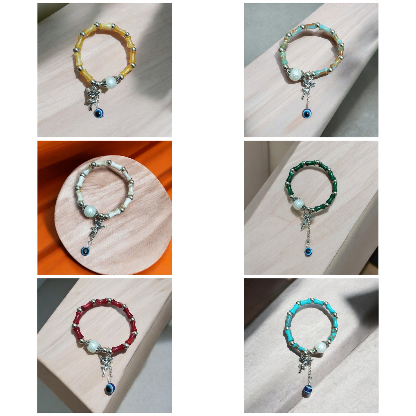 Combo of 6 Evil-Eye Fairy Blue Bracelet