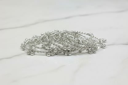 Viral Silver Ghungroo Bangles- Set of 8