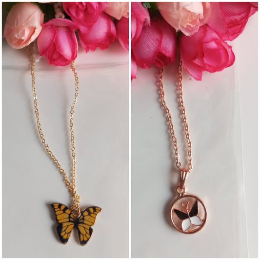 2 Butterfly Chains with Pendant