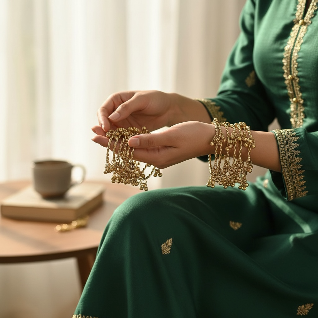 Viral Copper Ghungroo Bangles- Set of 6