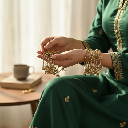 Viral Copper Ghungroo Bangles- Set of 6