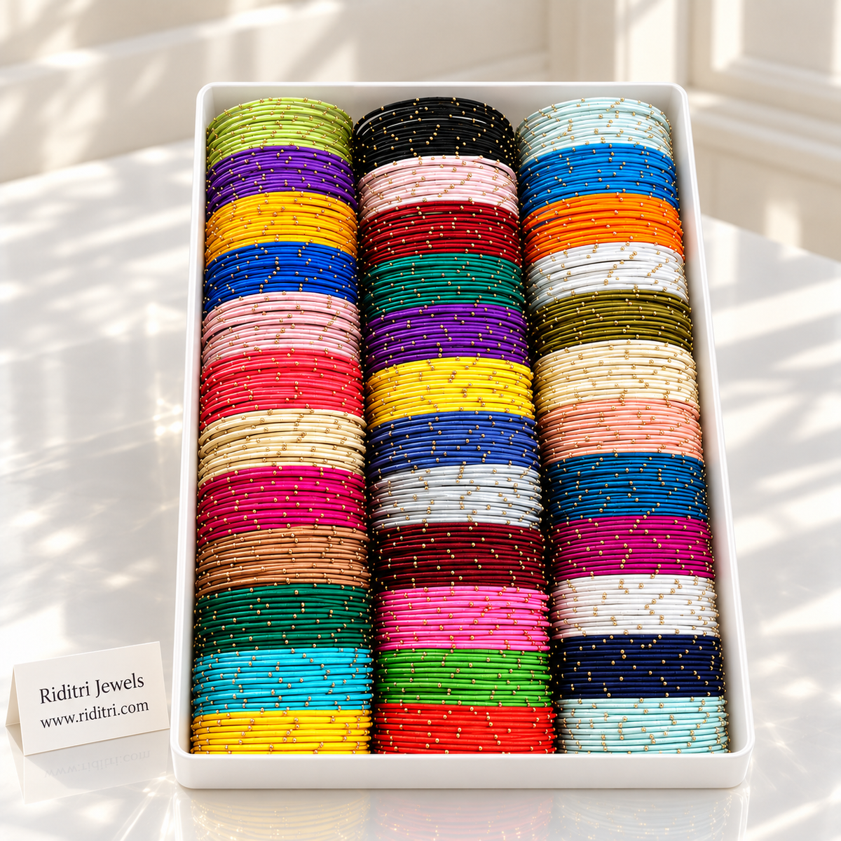 Thread Metal Bangles-36 Colors