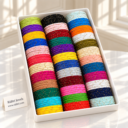 Thread Metal Bangles-36 Colors