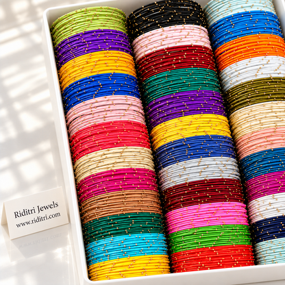 Thread Metal Bangles-36 Colors
