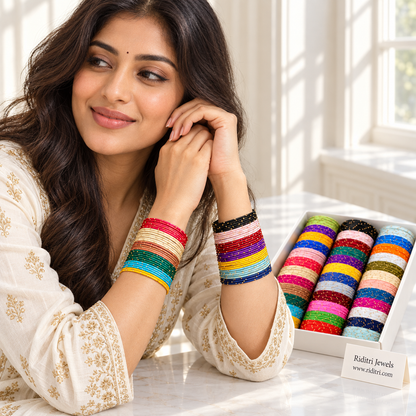 Thread Metal Bangles-36 Colors