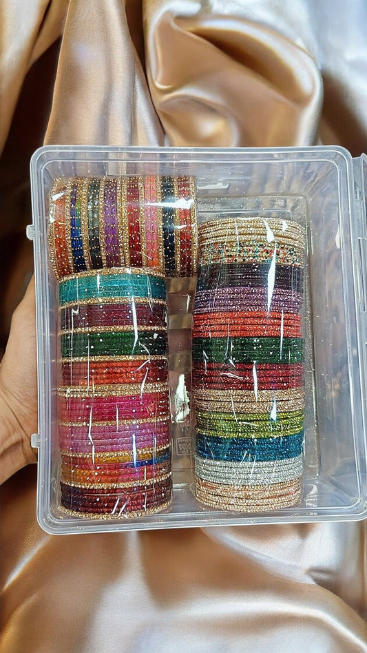 Indian Colorful Glass Bangles Box