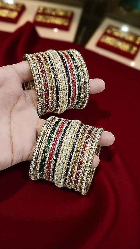 Multisteel Metalic Bangles Set