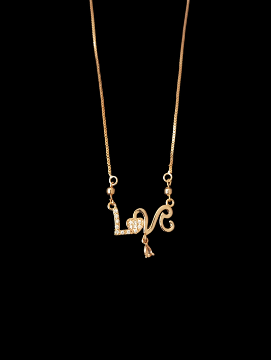 Chain with Love Pendant v10