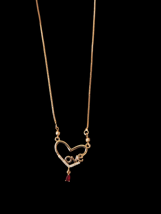 Chain with Love Pendant v7
