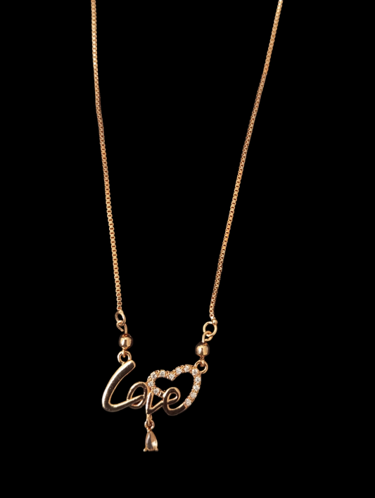 Chain with Love Pendant v6