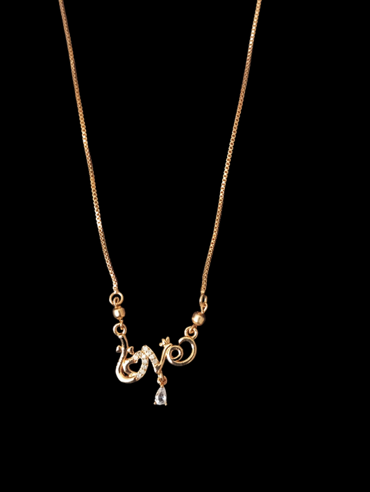 Chain with Love Pendant v9