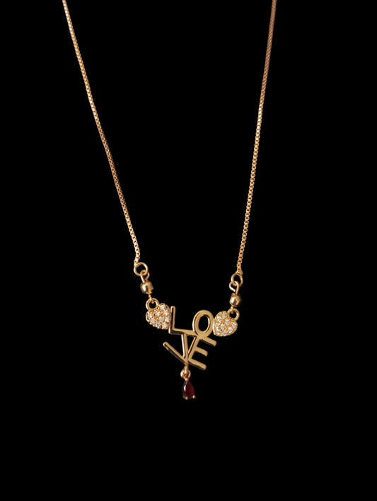 Chain with Love Pendant v4
