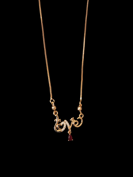 Chain with Love Pendant v5