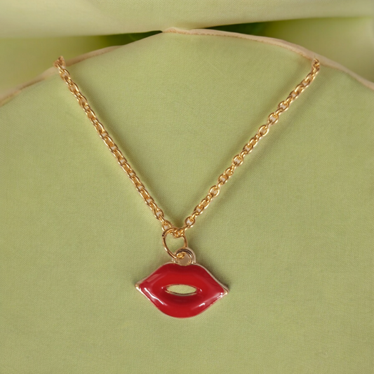 Chain with Lips Pendant