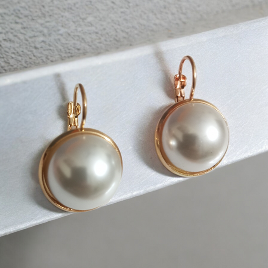 Half Pearl Earrings