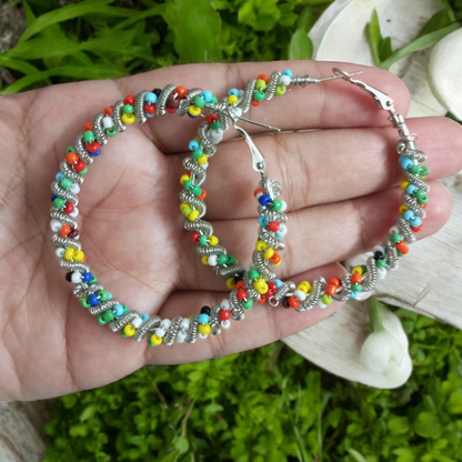 Multicolor Vayu Hoop Earrings