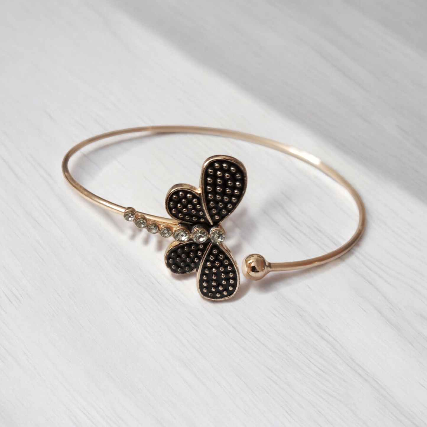 Butterfly cz Adjustable Bracelet