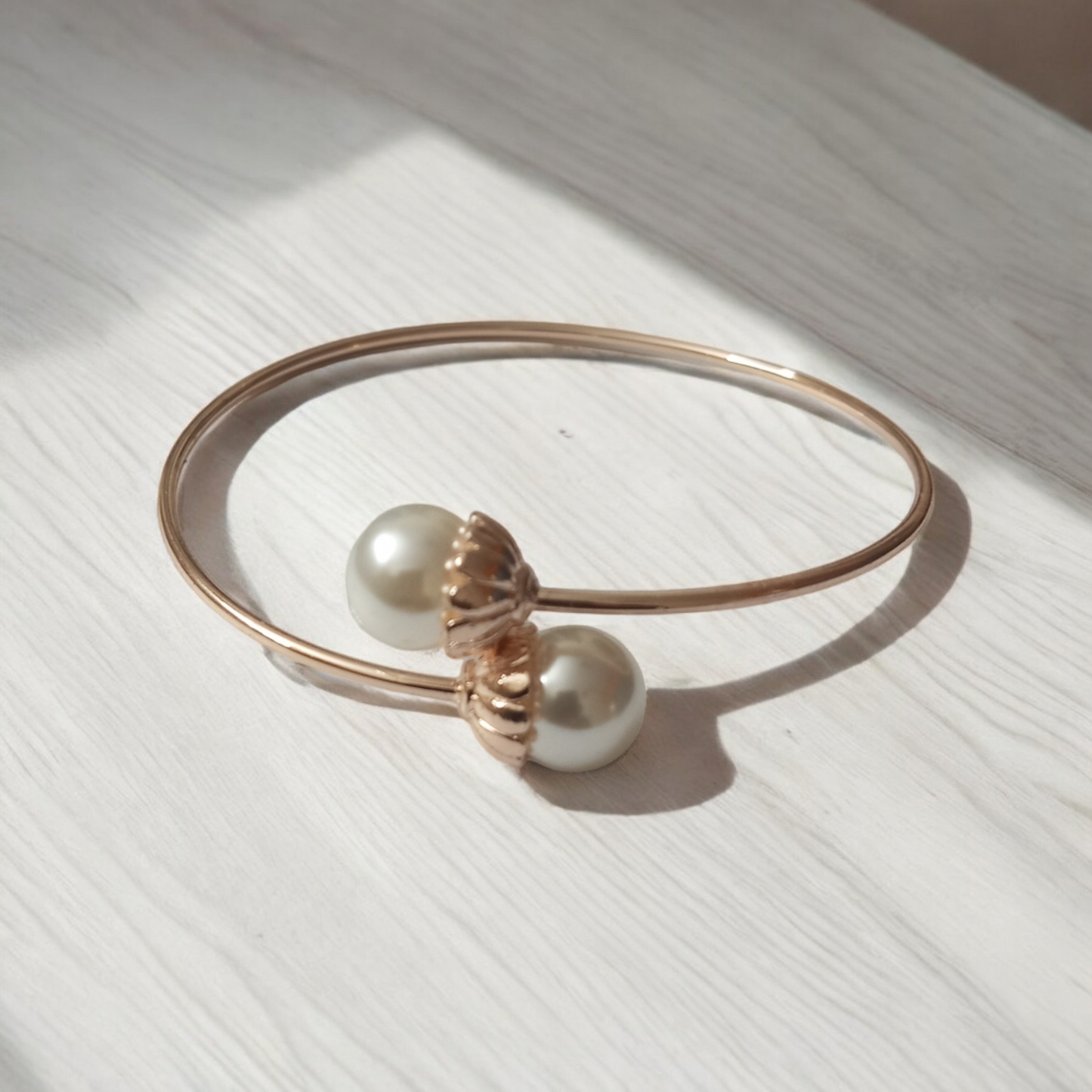 Two Pearls Adjustable Bracelet