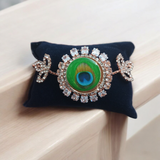 Peacock cz Adjustable Bracelet v2