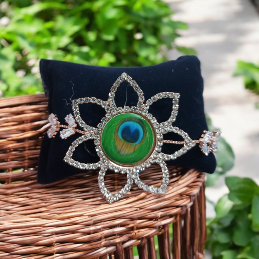 Peacock cz Adjustable Bracelet v3