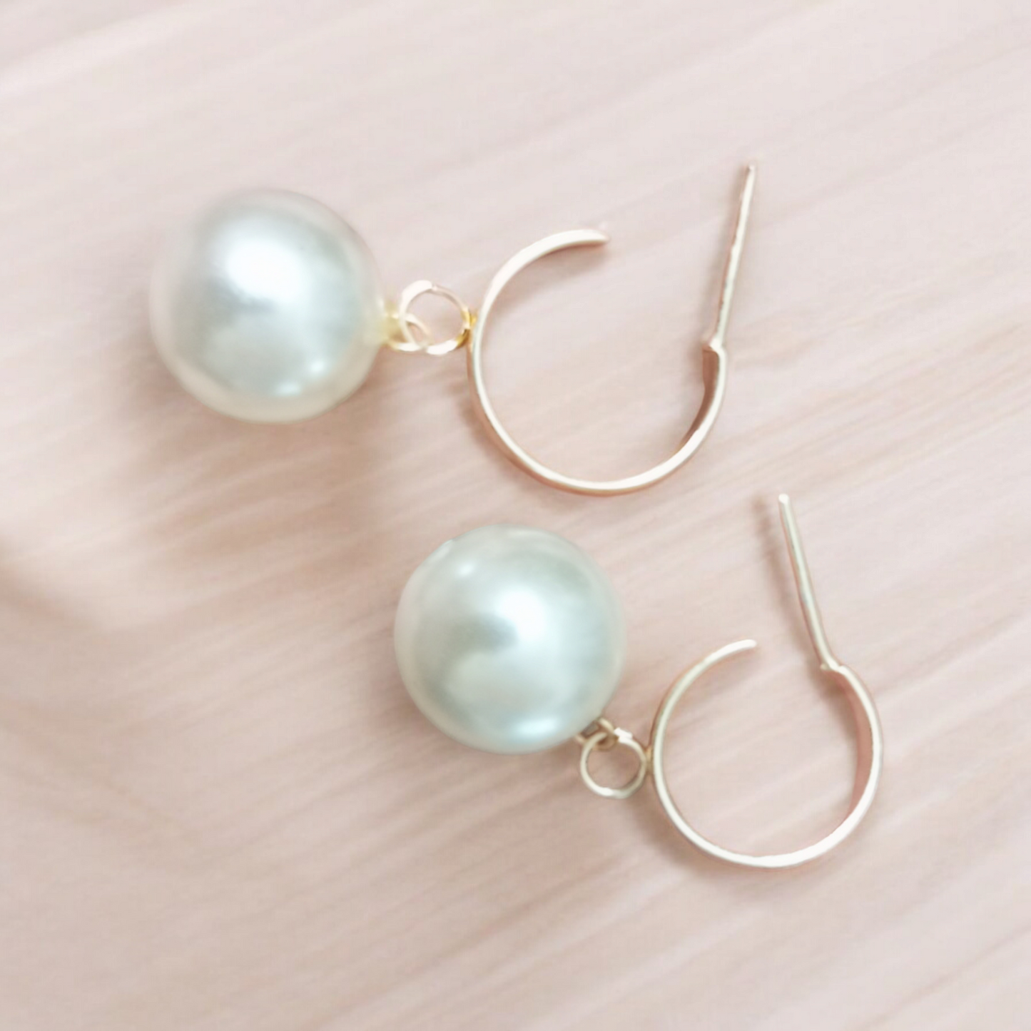 Pearl Hoop Earrings