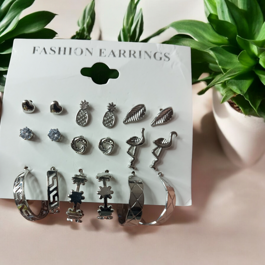 Combo of 9 Earrings