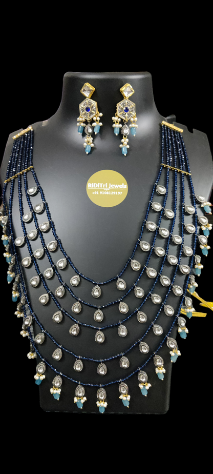 Rani Haar Blue Necklace Set