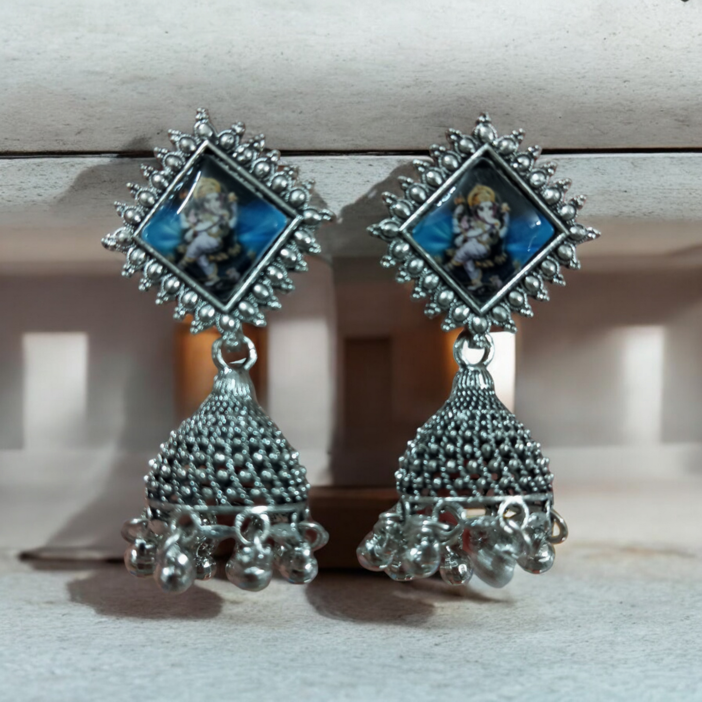 Ganesha Jhumka Earrings