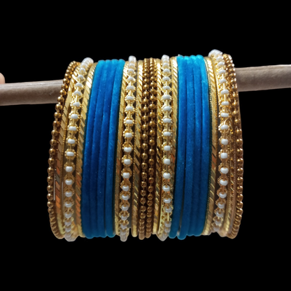 Light Blue Bangles Set