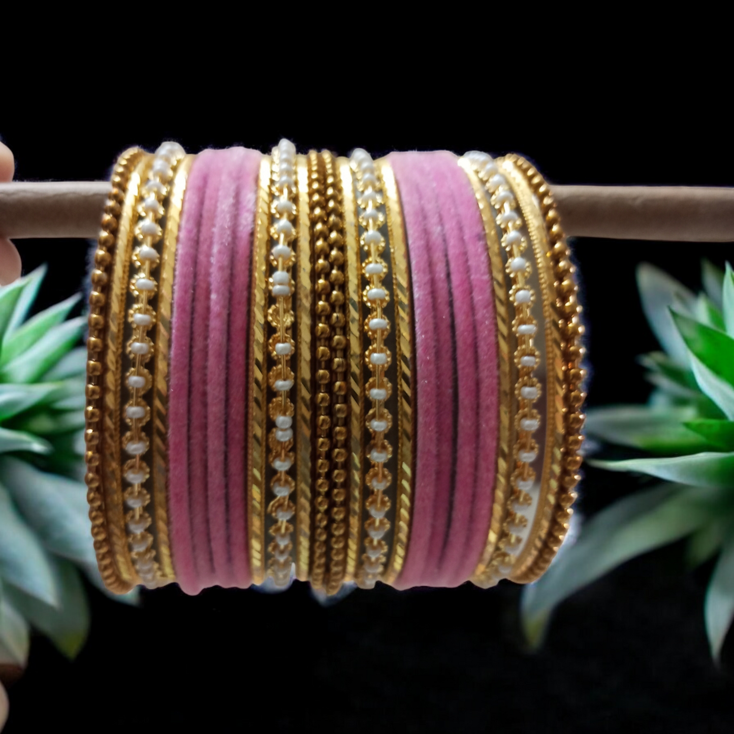 Baby Pink Bangles Set