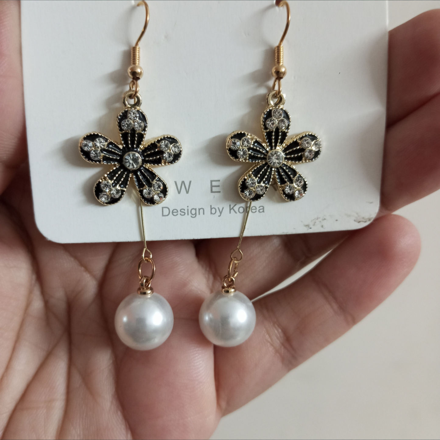 Butterfly Pearl Drop Earrings