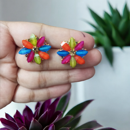 Gehana Multicolor Stud Earrings