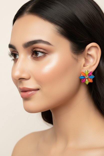 Gehana Multicolor Stud Earrings