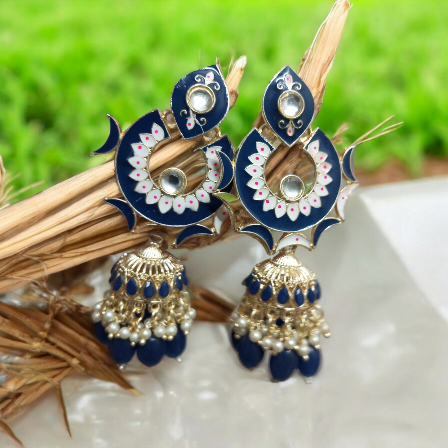 Victory Chandbali Earrings