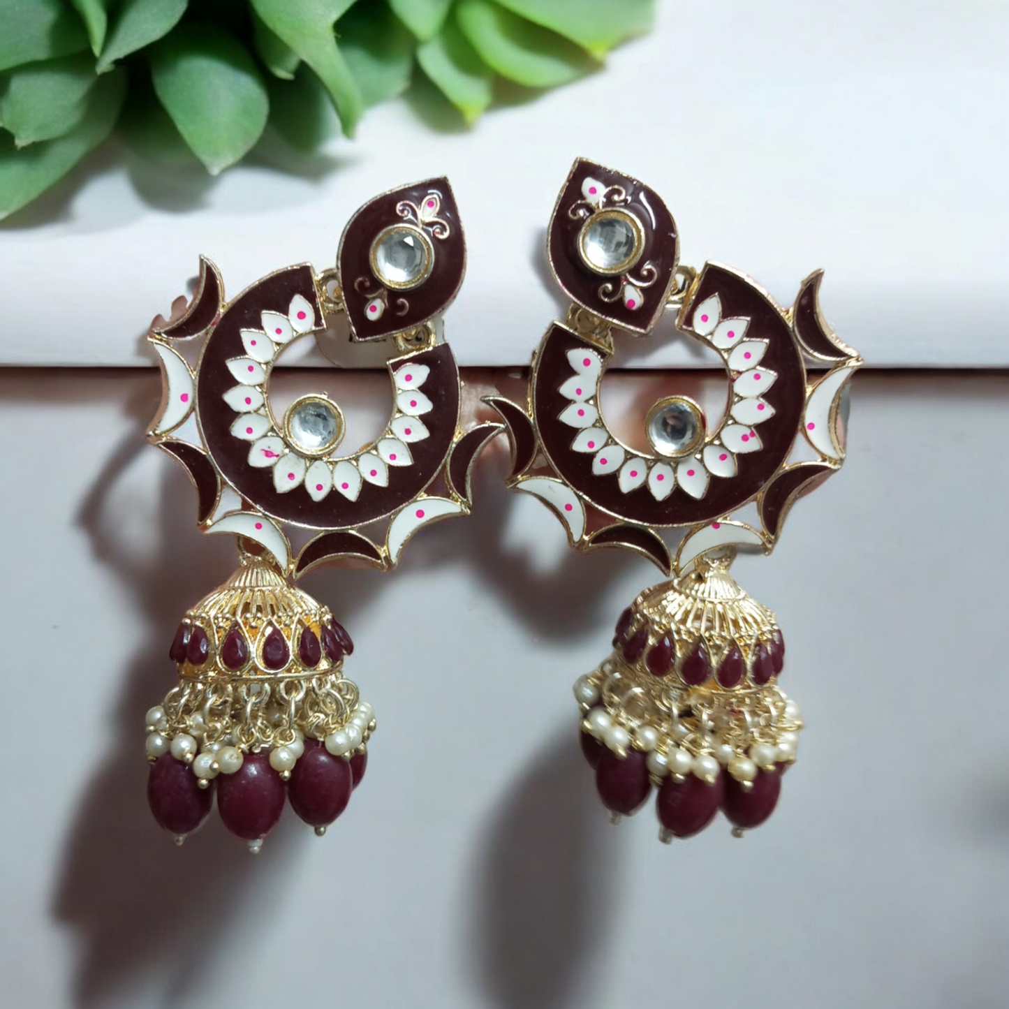 Victory Chandbali Earrings