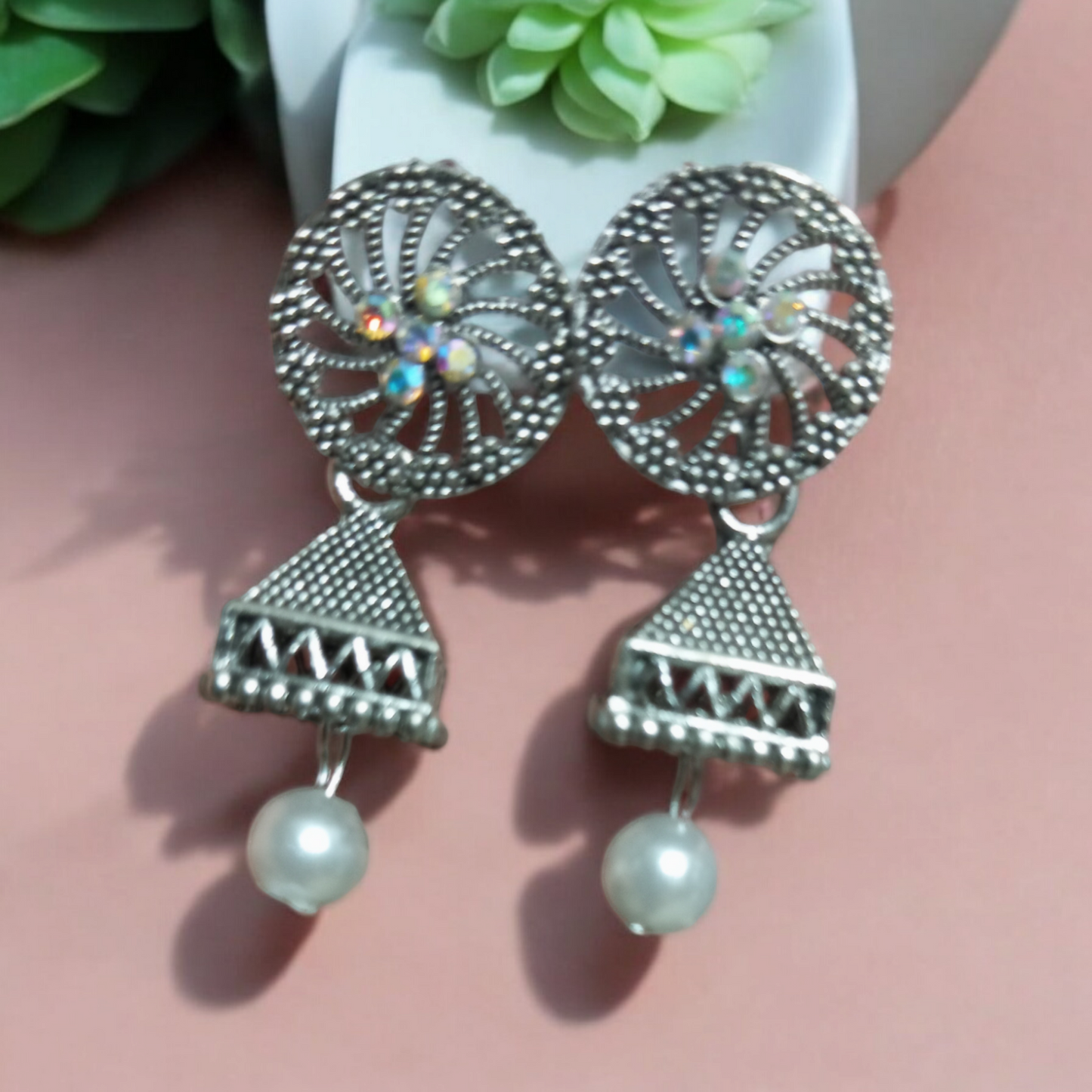 Combo of 2 Kiran Jhumka Earrings