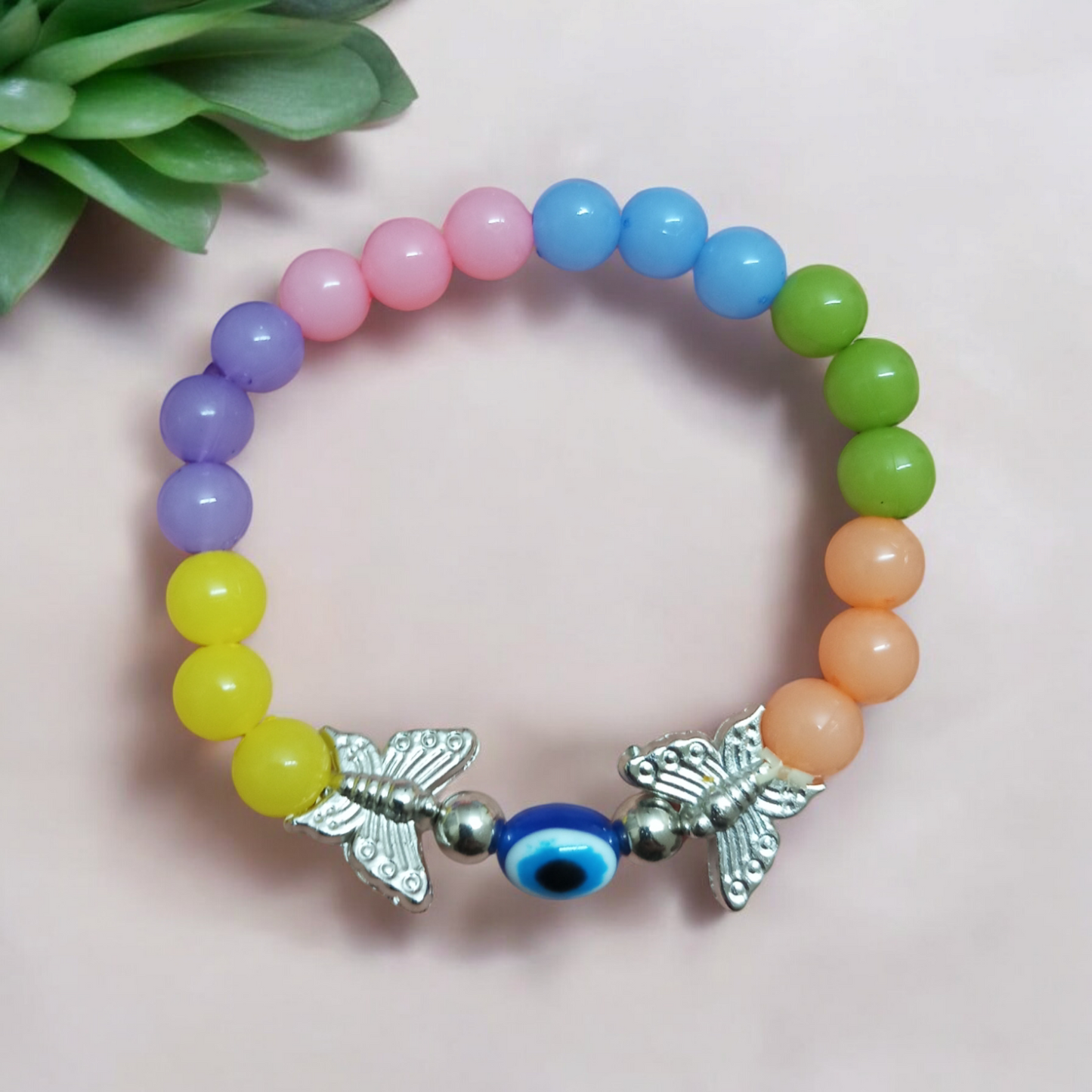 Evil Eye Butterfly Multicolor3 Bracelet