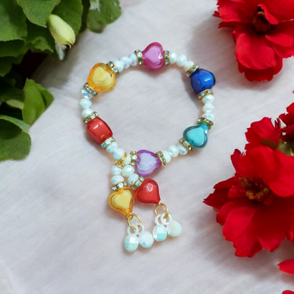 Combo of 2 Hearts Multicolor Bracelet