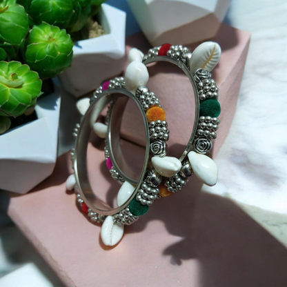 Shell Multicolor Bangles Set