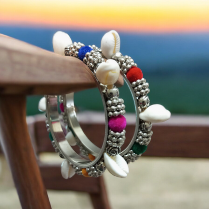 Shell Multicolor Bangles Set