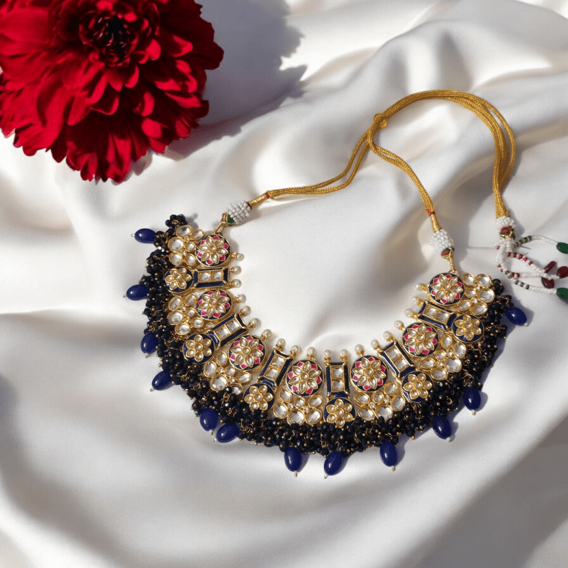 Vidisha Blue Necklace Set