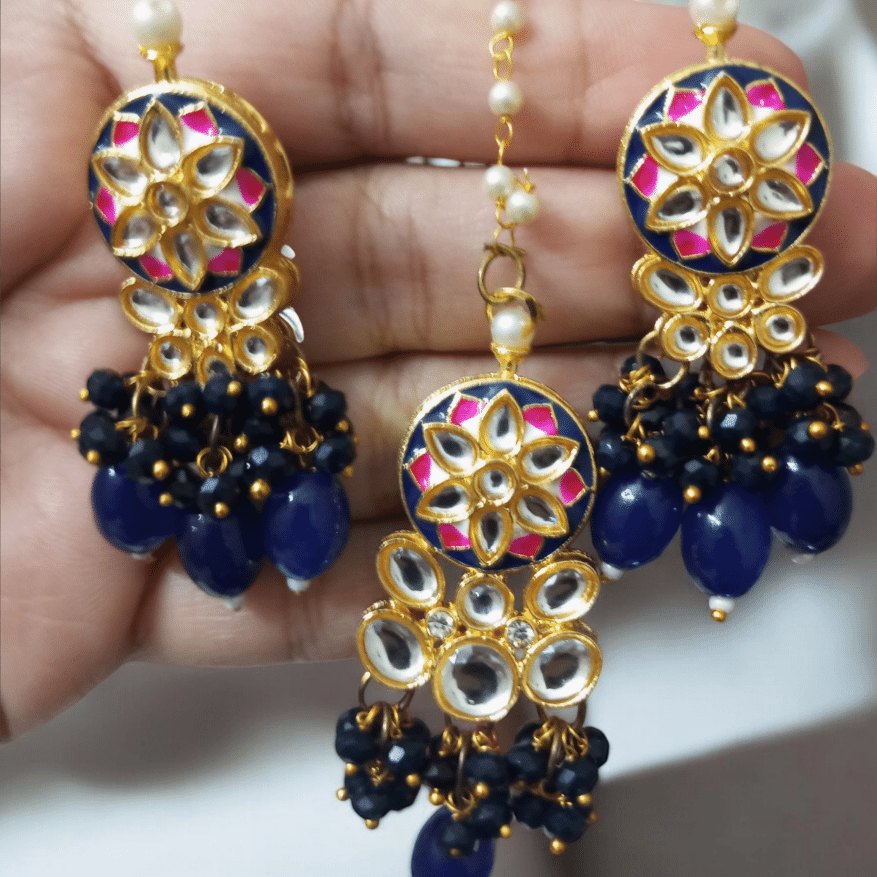 Vidisha Blue Necklace Set