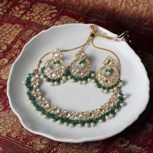 Rama Green Prisa Necklace Set