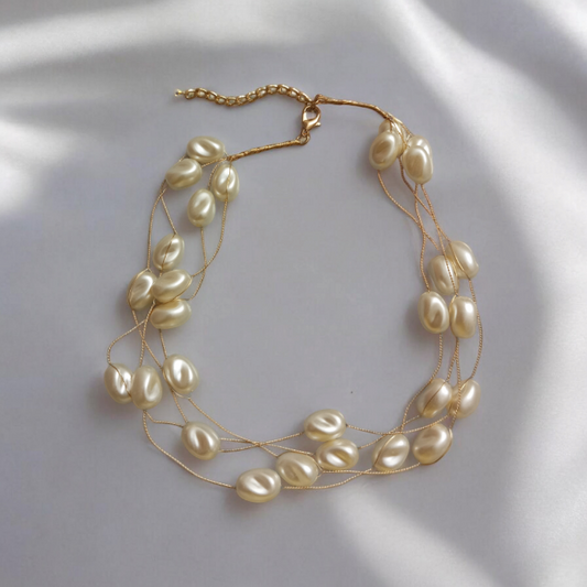 Kara Pearl Layered Necklace Design2