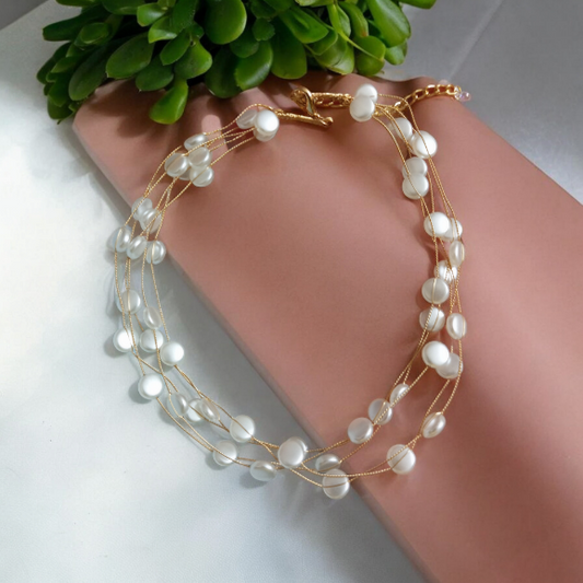 Kara Pearl Layered Necklace Design1