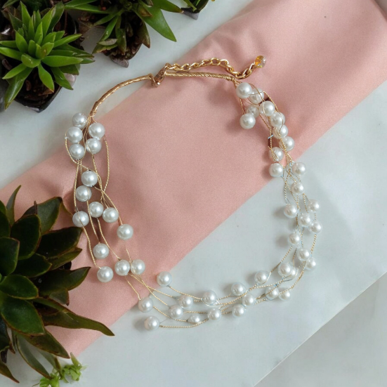 Kara Pearl Layered Necklace Design3